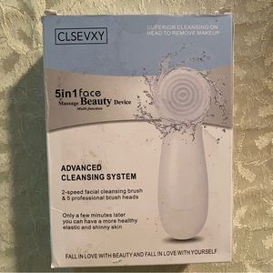 CLSEVXY 5 in 1 Face Massage Beauty Device MultiFunction Advanced Cleaning System